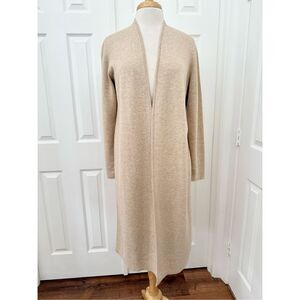 J. Jill Womens Beige Ivory Reversible Longline Cardigan Sweater Size Small NWT